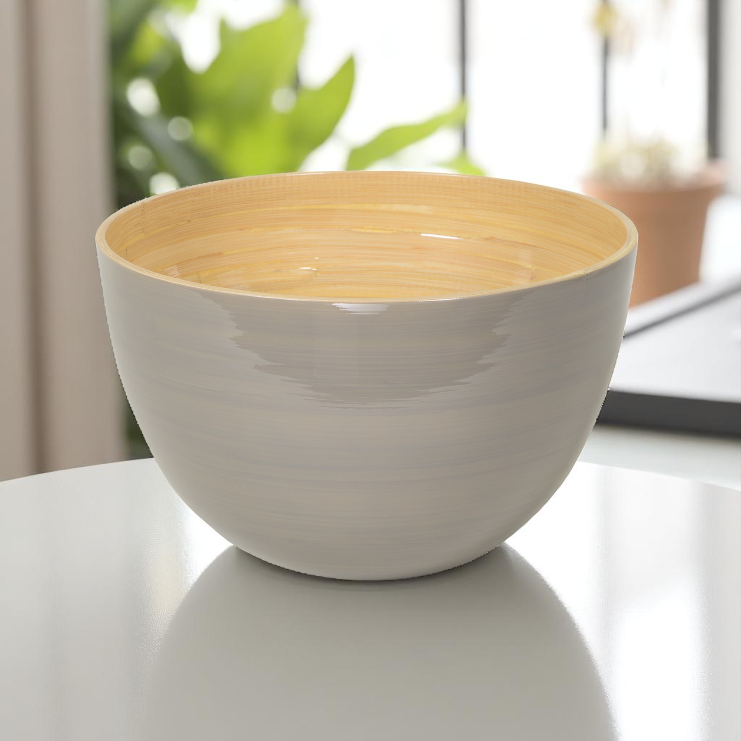Bamboo Mixing Bowl & Server Set - Pastel Green