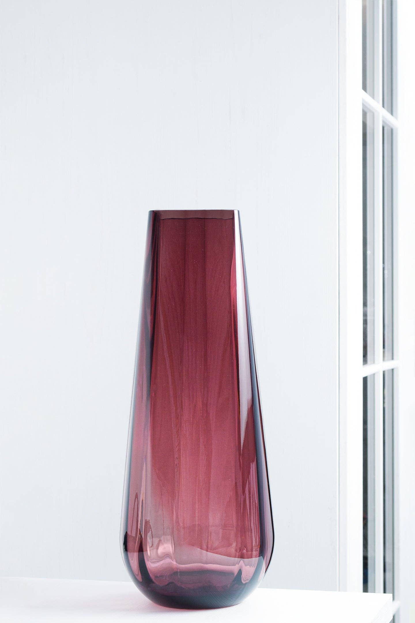 Amethyst Square Top Vase