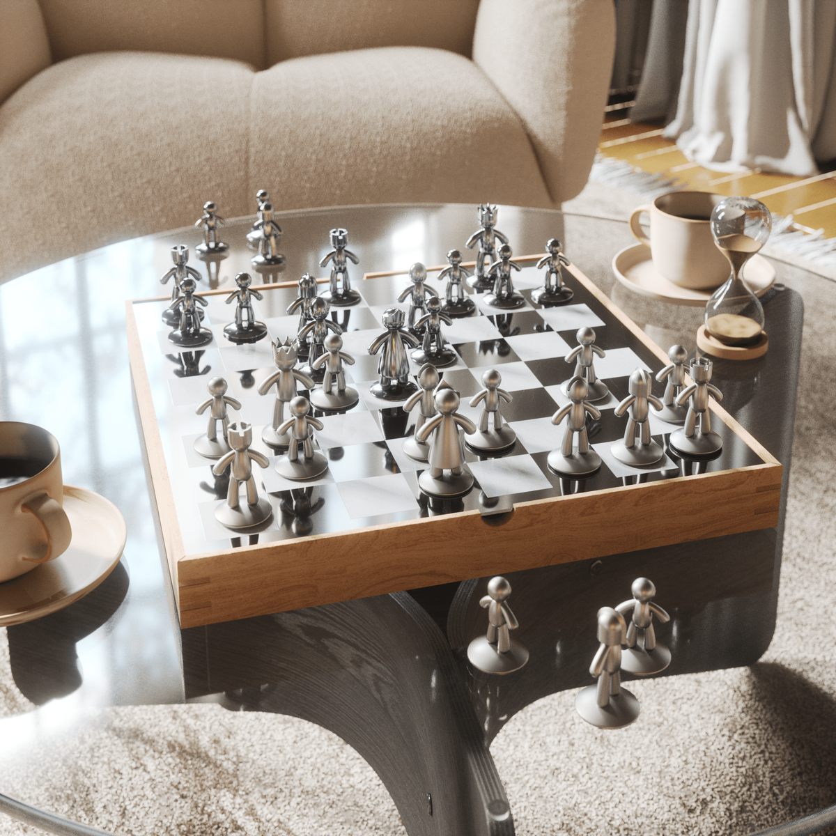 Chess Set Umbra Buddy Game Modern Home Decor