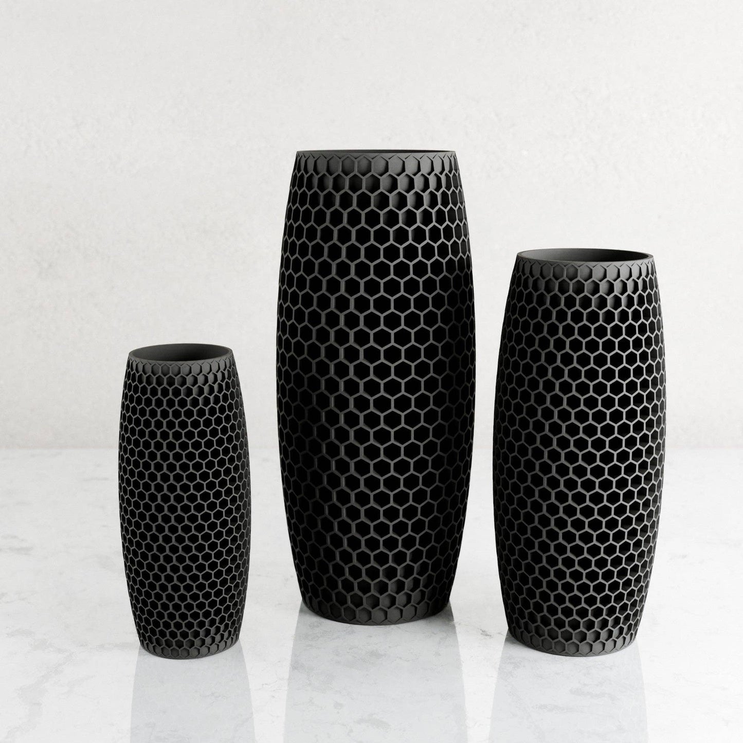 Modern Textured Vase | Honeycomb Collection