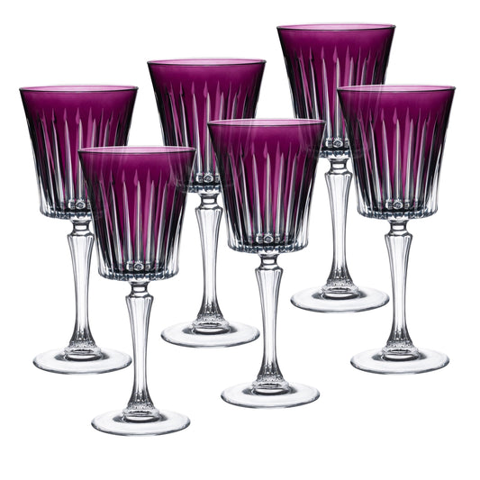 Colored Crystal Glasses Set