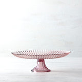 Fluted Glass Cake Stand