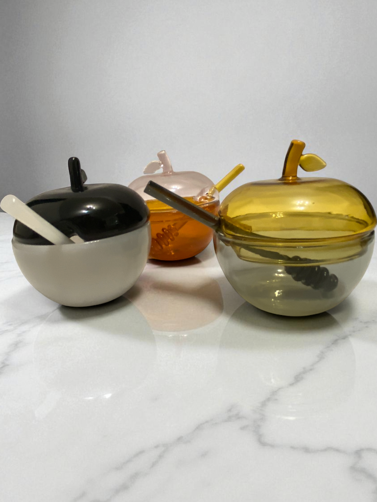 Smoke & Gold Honey Dish