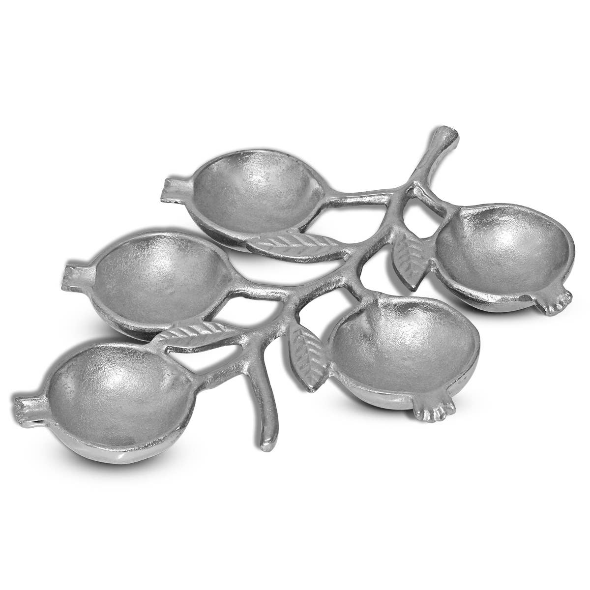 Silver Pomegranate Bowl - 5 section