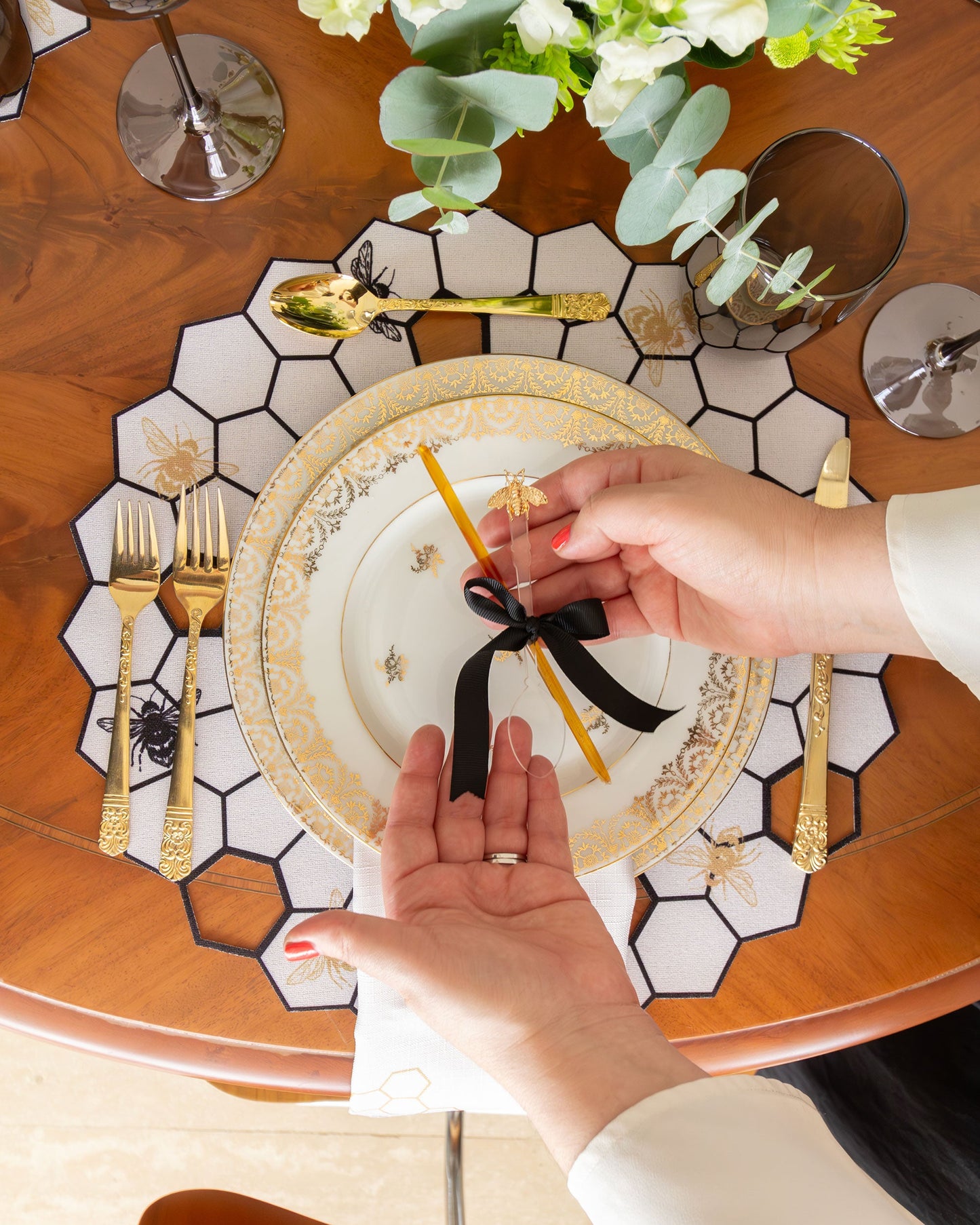 Bee Hive Spill-Proof Placemats (set of 6)