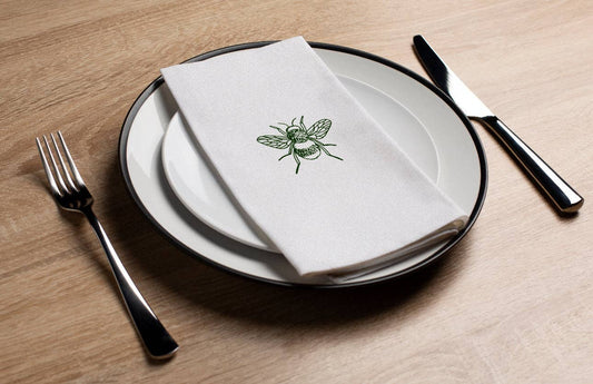 Bee Olive - Printed Guest Towel