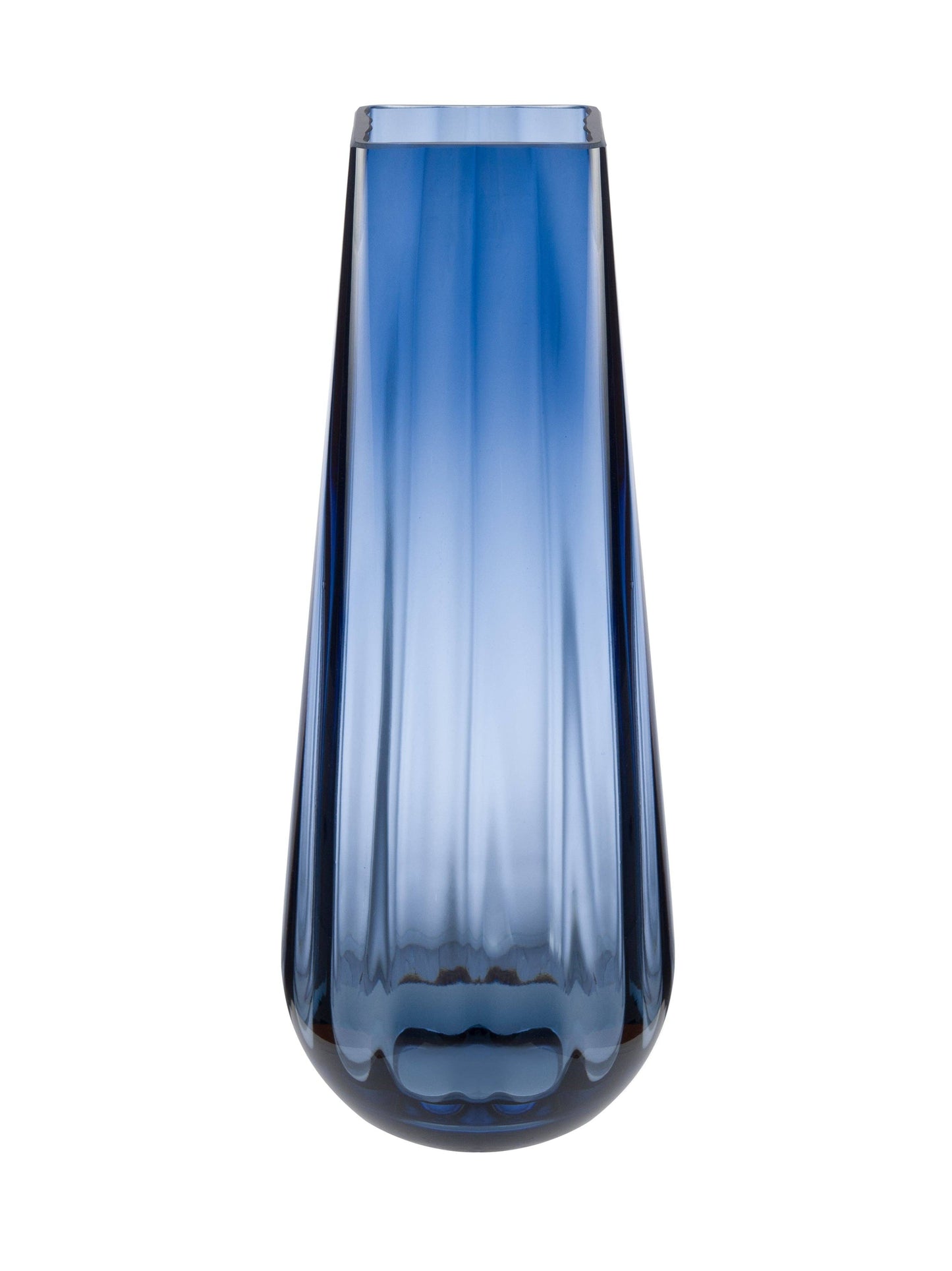 Blue Square Top Vase