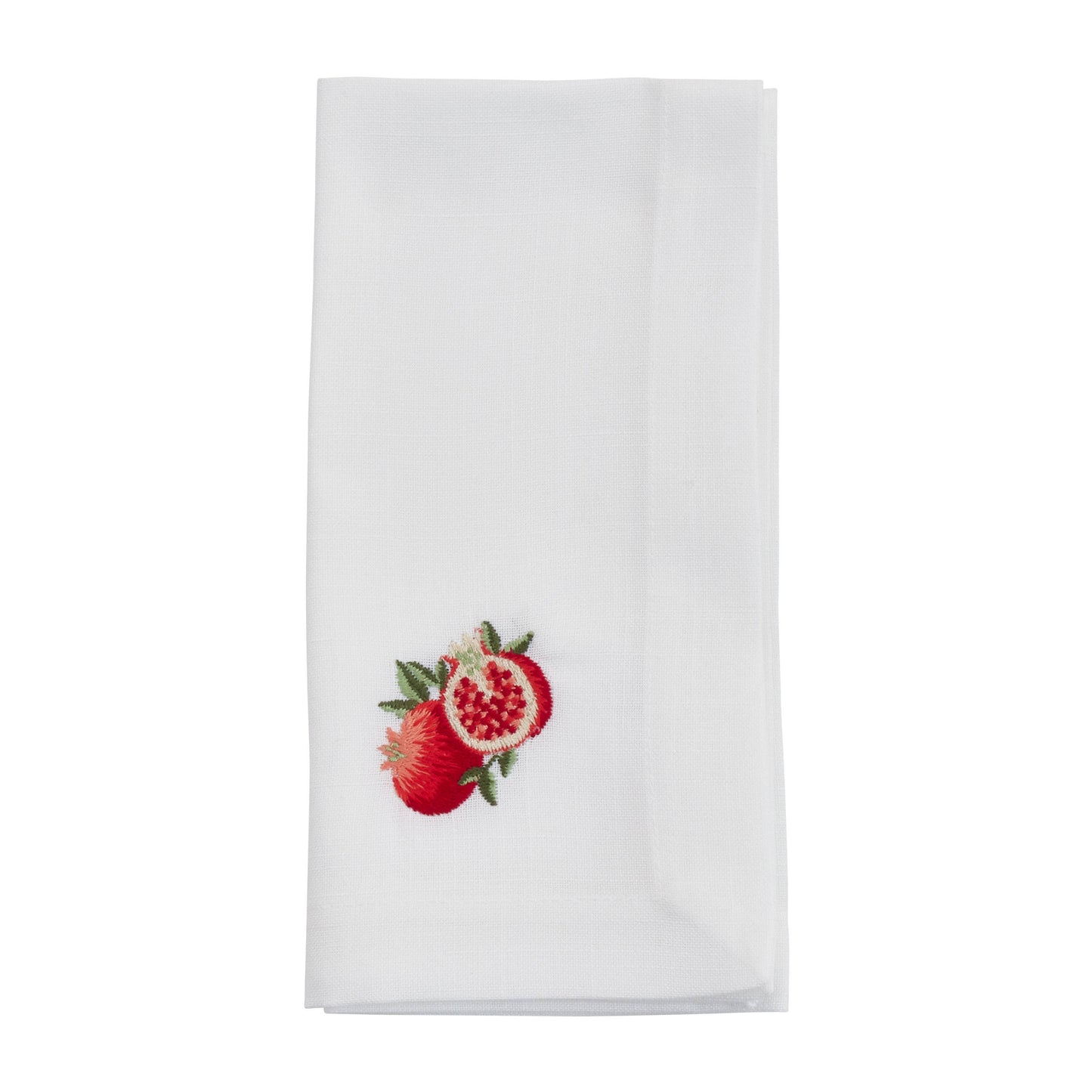 Embroidered Pomegranate Napkin - Set of 4