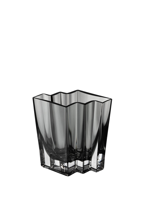 Chevron Vase Smoke - Small