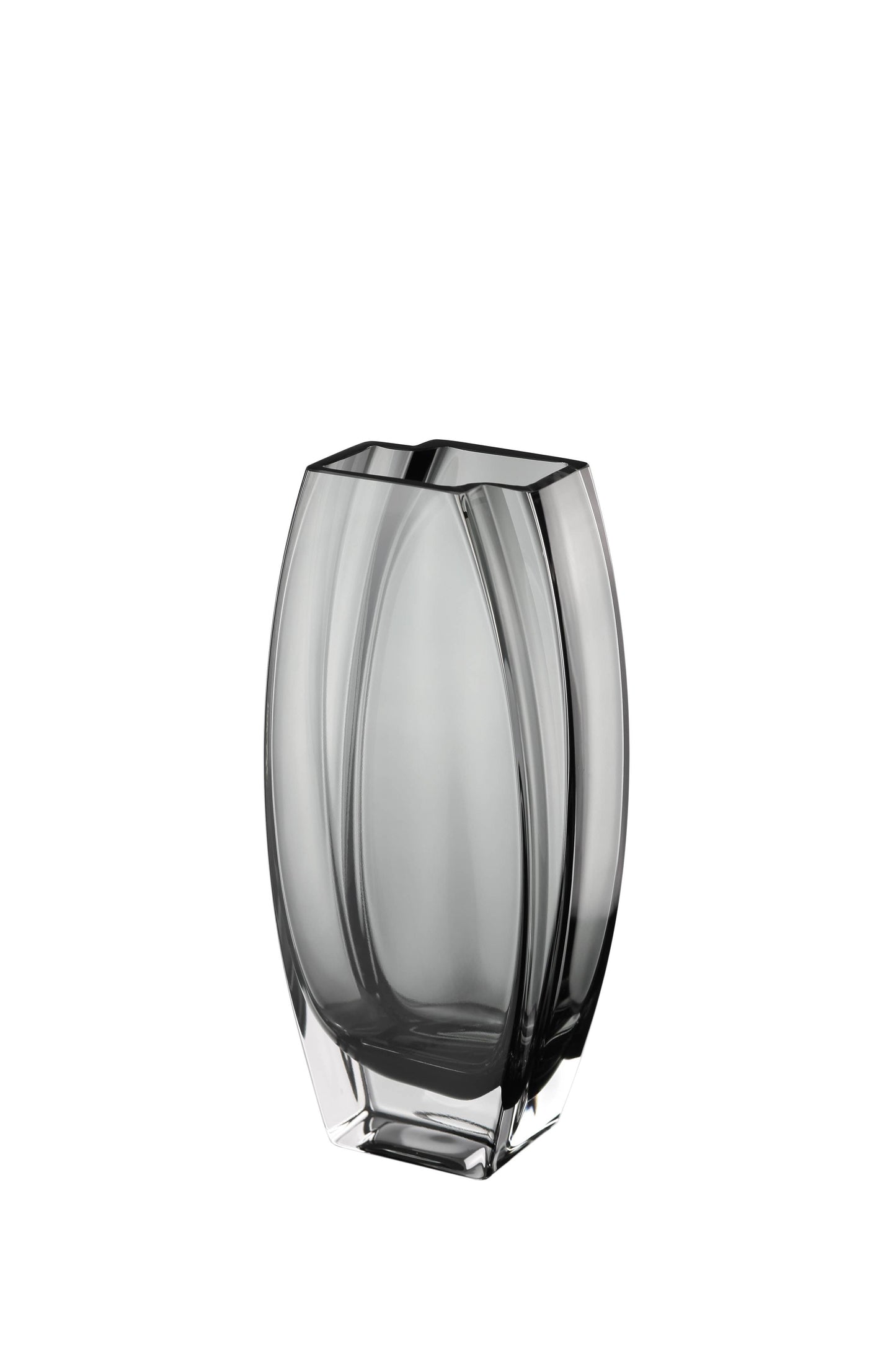 Precision Vase Transparent Gray - 10"H