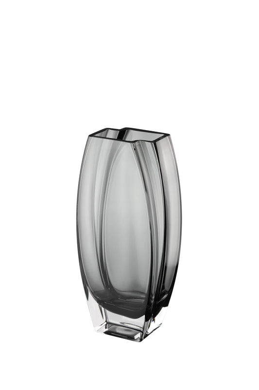 Precision Vase Transparent Gray - 10"H