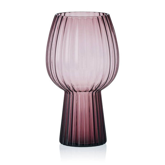 Phoebe Optic Lilac Goblets, Set of 4