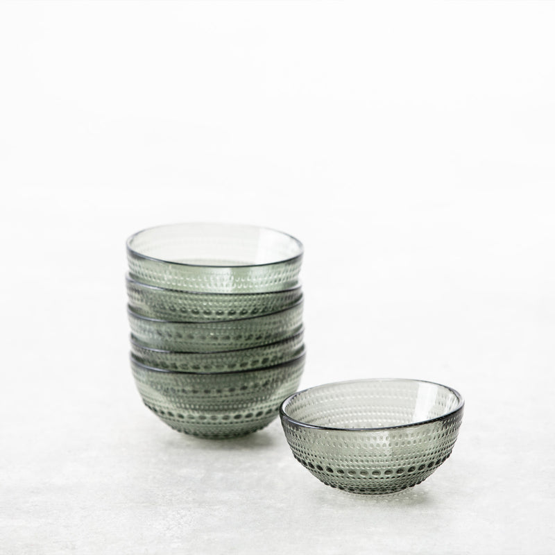 Medium Glass Cereal Bowls - Set of 6