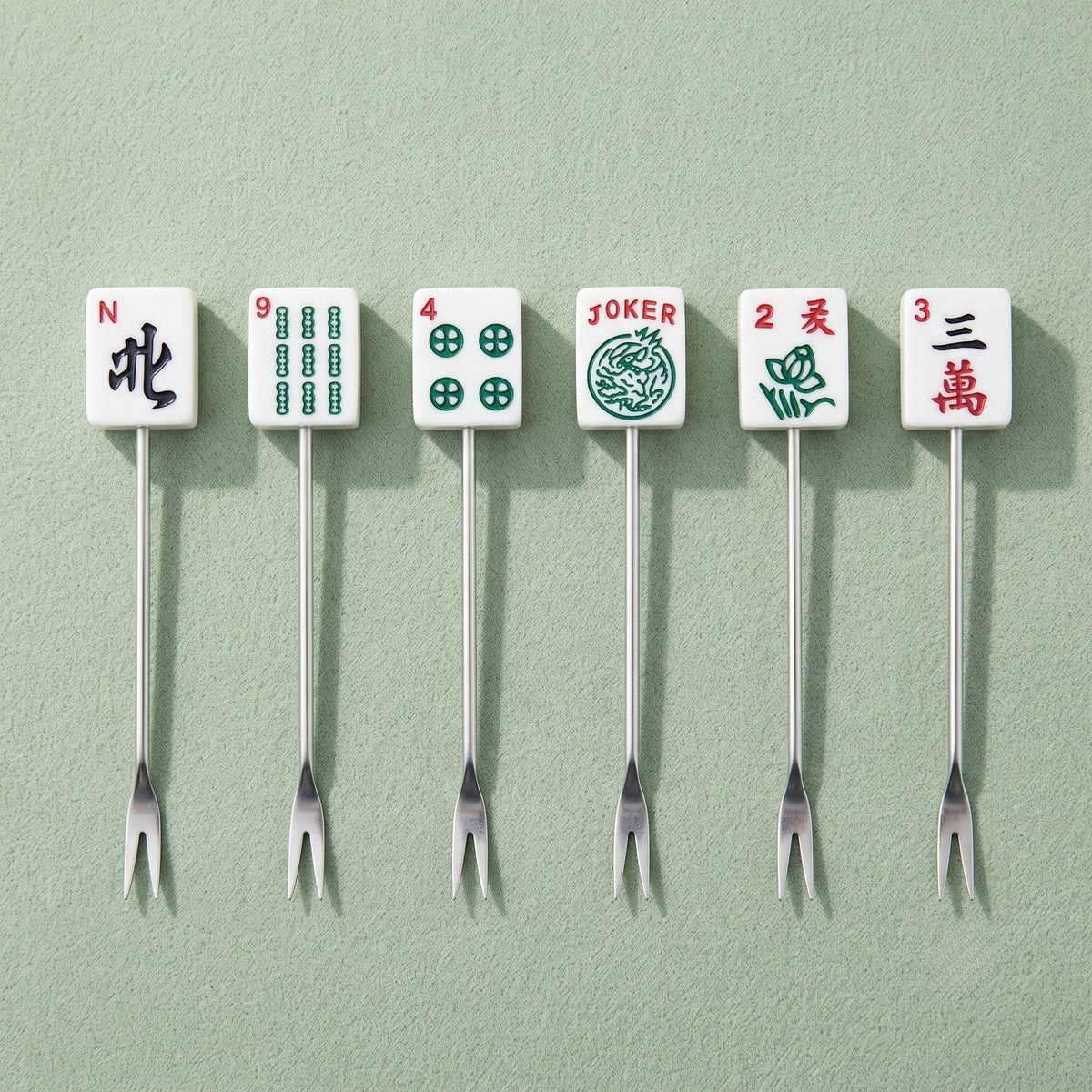 7-Piece MaJong Cocktail Pick Set