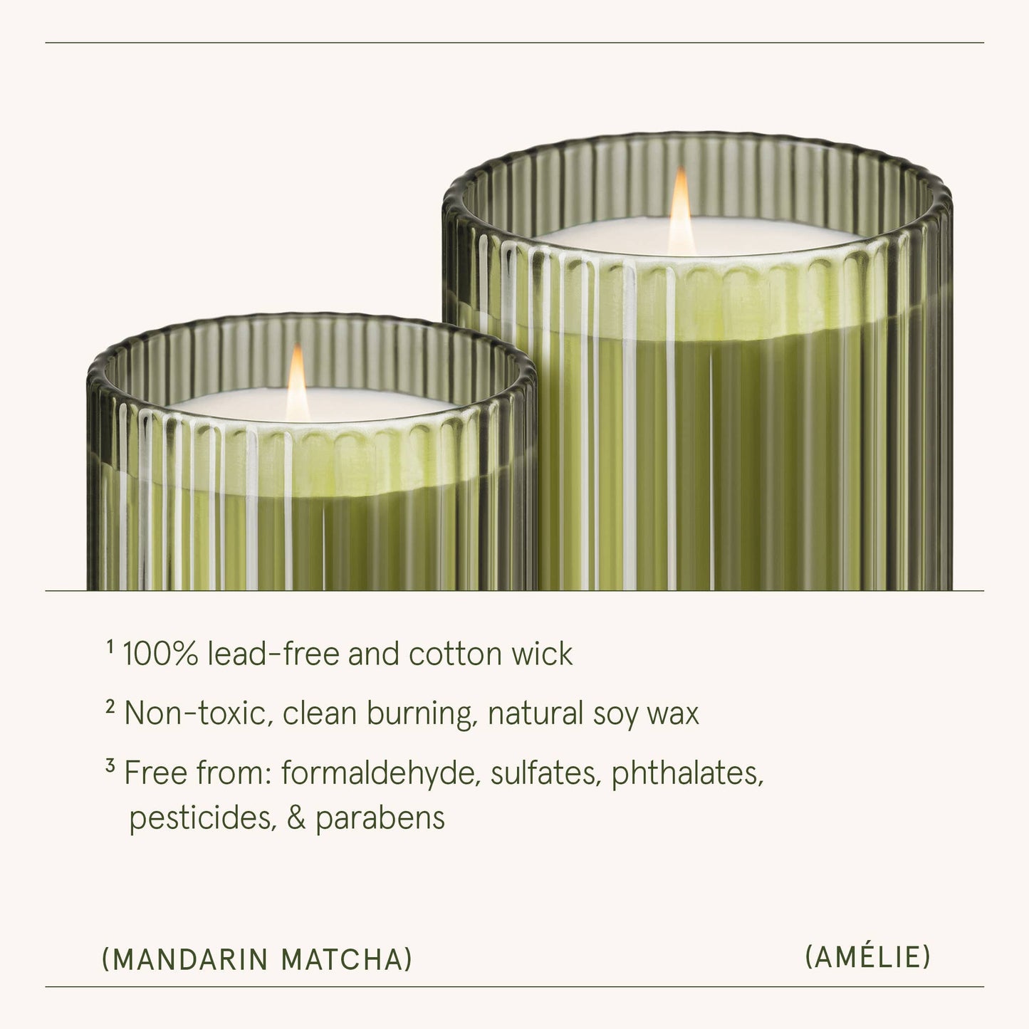 Scented Candle - Mandarin Matcha - 11oz | La Jolie Muse