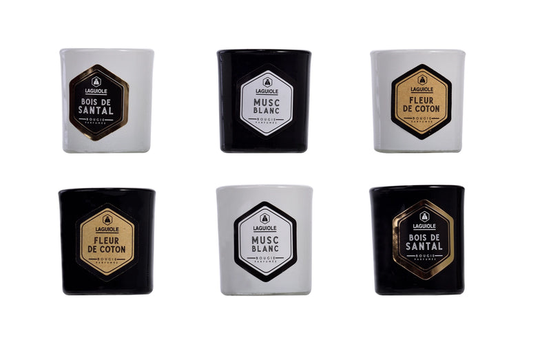 Set of 6 Bee Scented Candles
