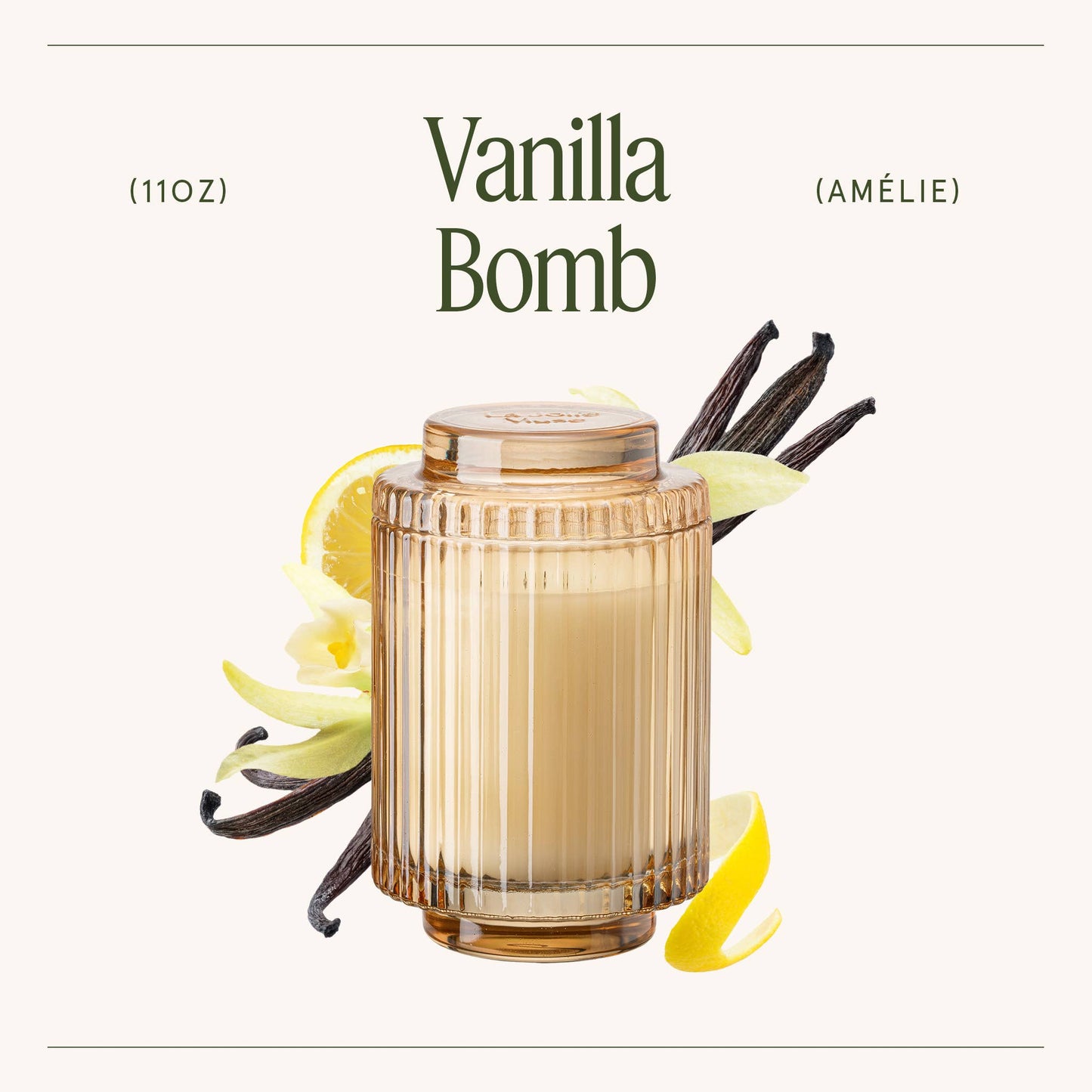 Scented Candle - Vanilla Bomb - 11oz | La Jolie Muse