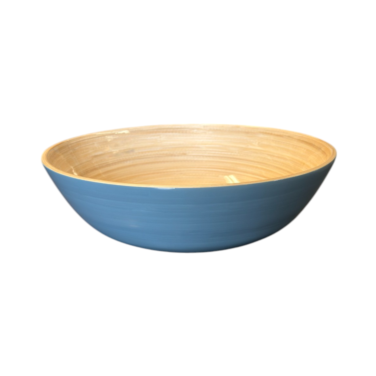 Bamboo Classic Bowl & Matching Servers - Dove Blue