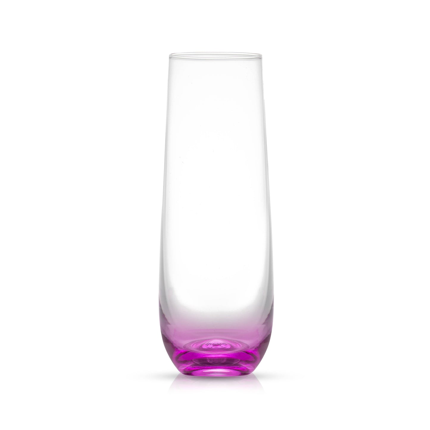 Hue Colored Stemless Champagne Flutes Glasses, Party Glasses