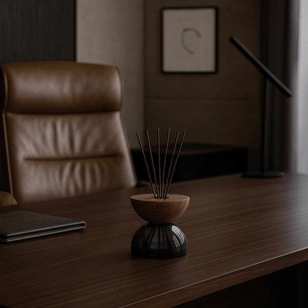 Breathe Wood Reed Diffuser, Smoked Glass