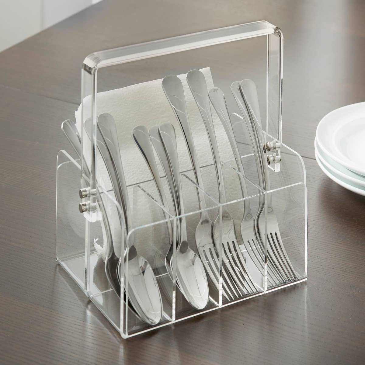 Acrylic Silverware Caddy