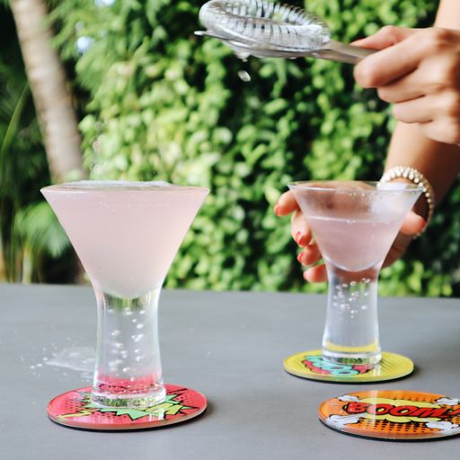 Printed Glass Coaster Set of 6