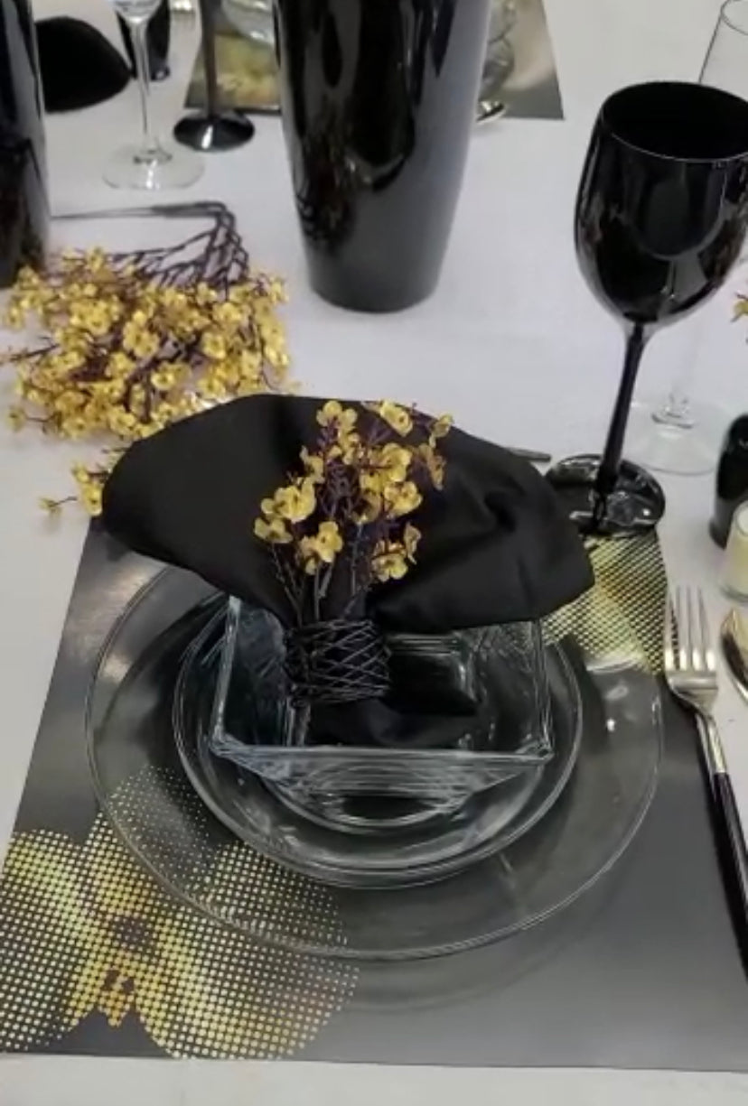 GOLD ORCHID PAPER PLACEMAT