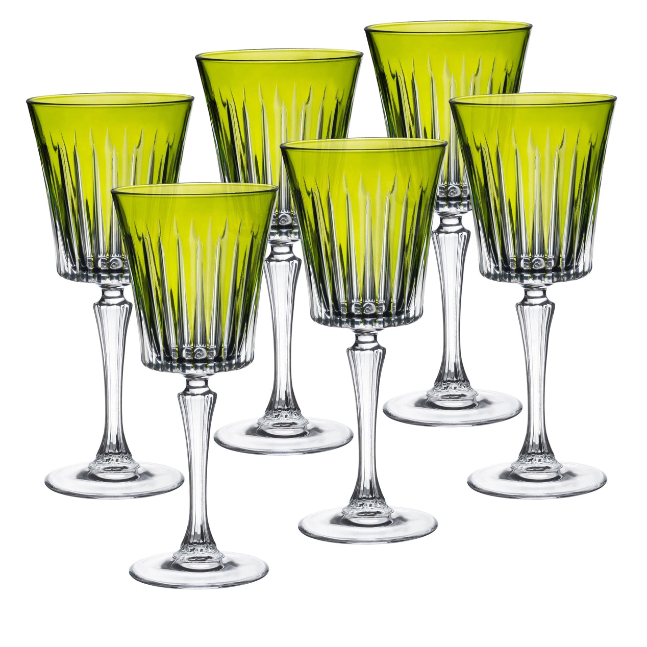 Colored Crystal Glasses Set
