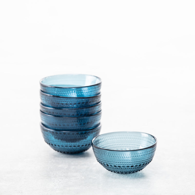 Medium Glass Cereal Bowls - Set of 6