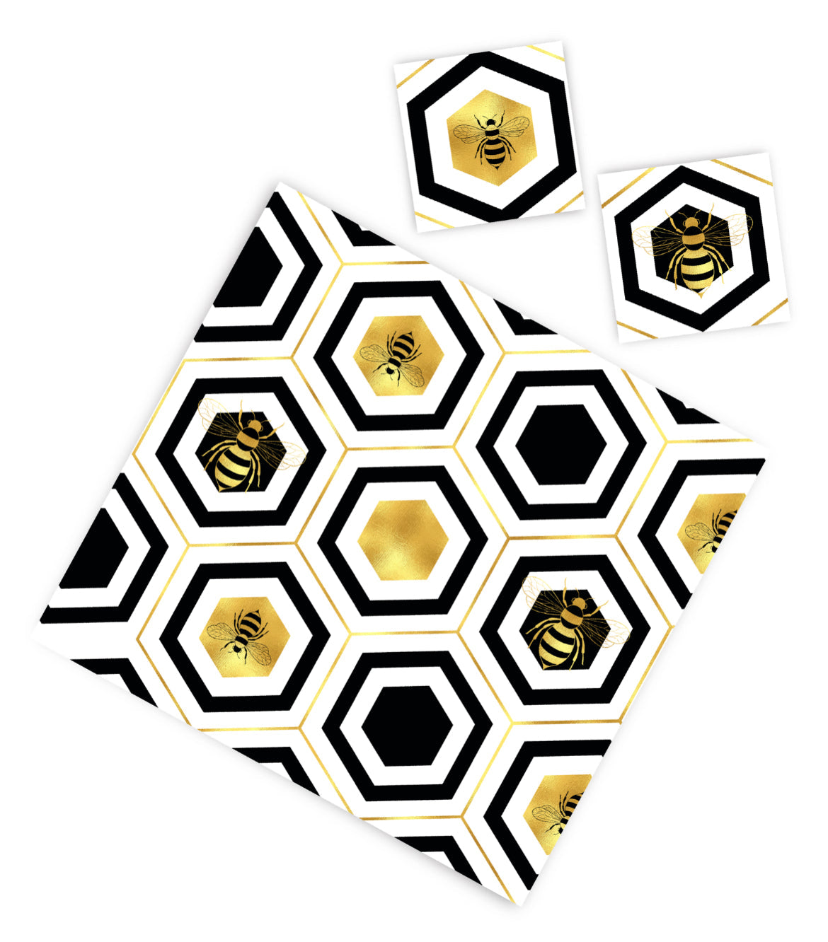 GOLD BEES PAPER PLACEMAT
