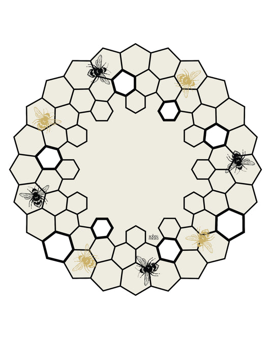Bee Hive Spill-Proof Placemats (set of 6)
