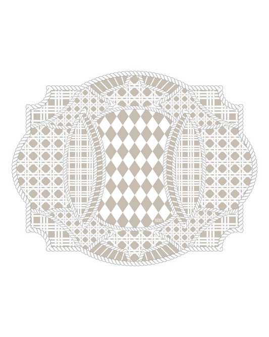Rattan Spill-Proof Placemats Set