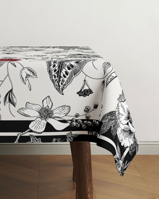 POM Noir Easy-Care Tablecloth