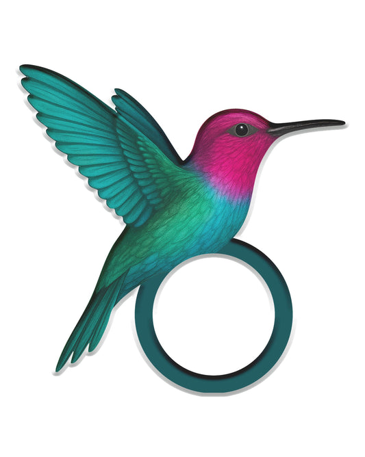 Colibri Acrylic Napkin Rings (set of 6)