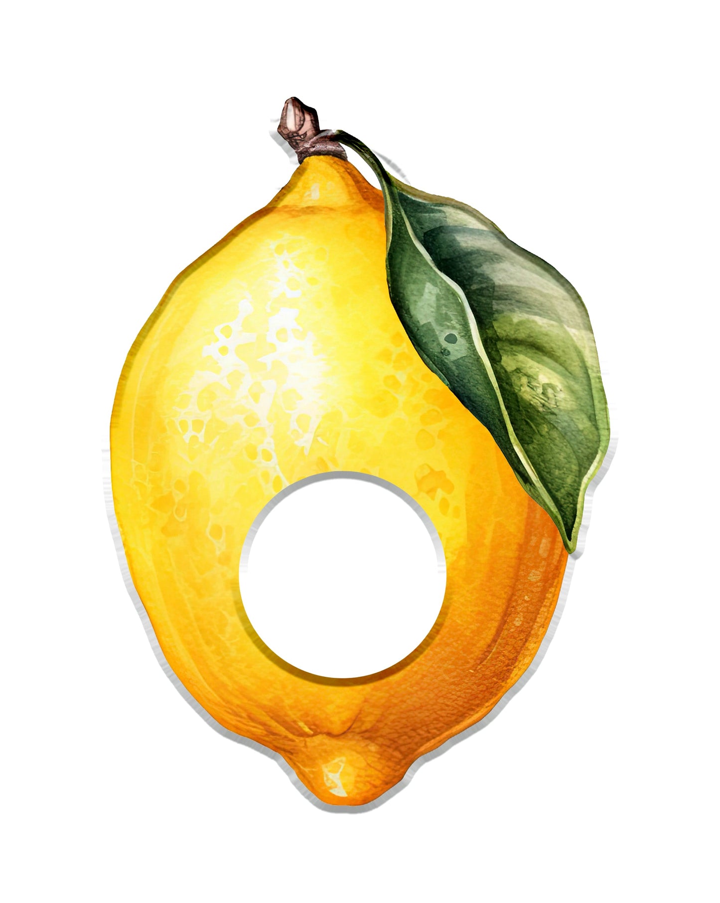 Lemon Acrylic Napkin Rings (set of 6)