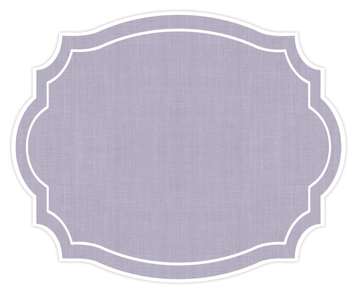 VINTAGE FRAME GREEN BURLAP TEXTURE LOOK PLACEMAT