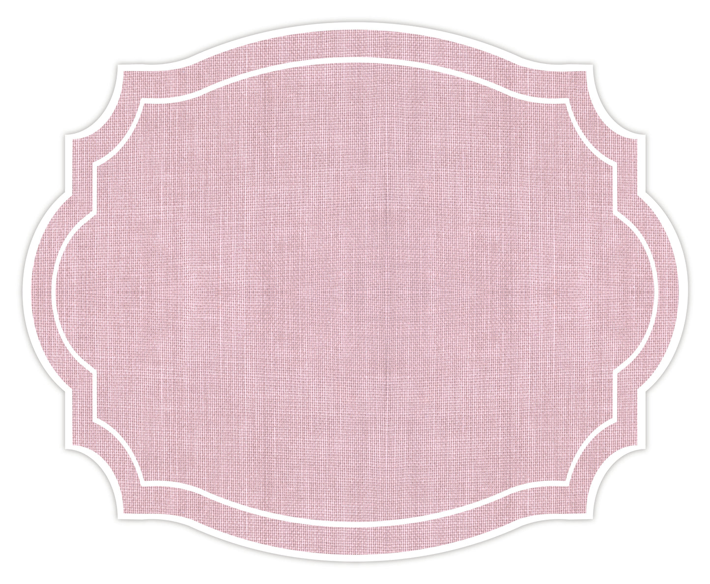 VINTAGE FRAME GREEN BURLAP TEXTURE LOOK PLACEMAT