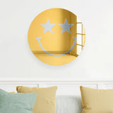 Happy Face With Star Eyes - Acrylic Wall Art