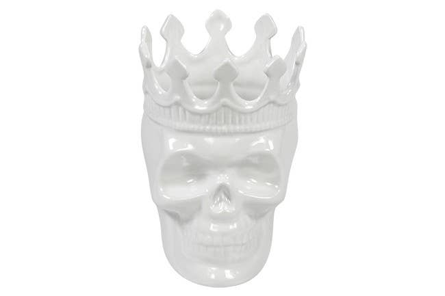 Rose de Vents Louise Skull (White) - Candle
