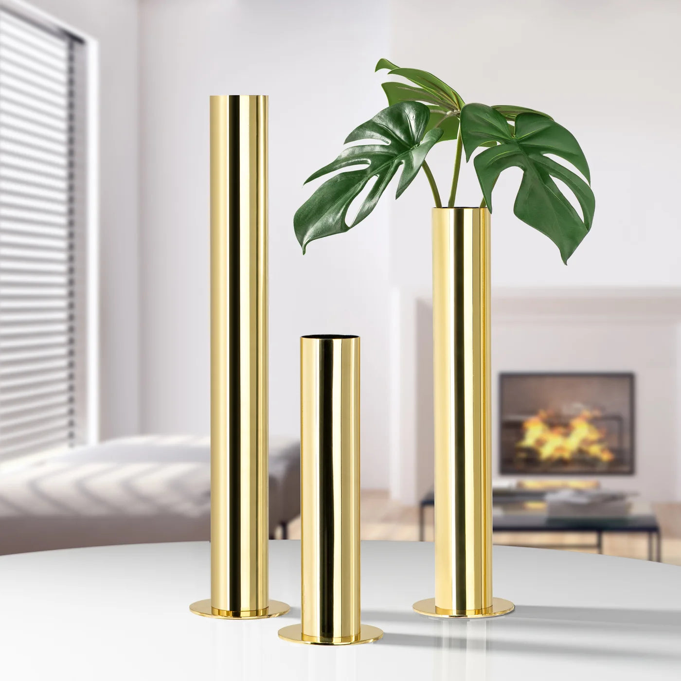 Tube Flower Vase 3 Piece Set