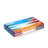 Multi Color Acrylic Backgammon Set