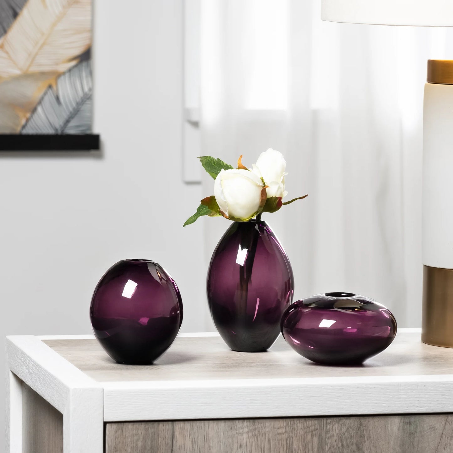 Mini 3 Piece Glass Vase Set
