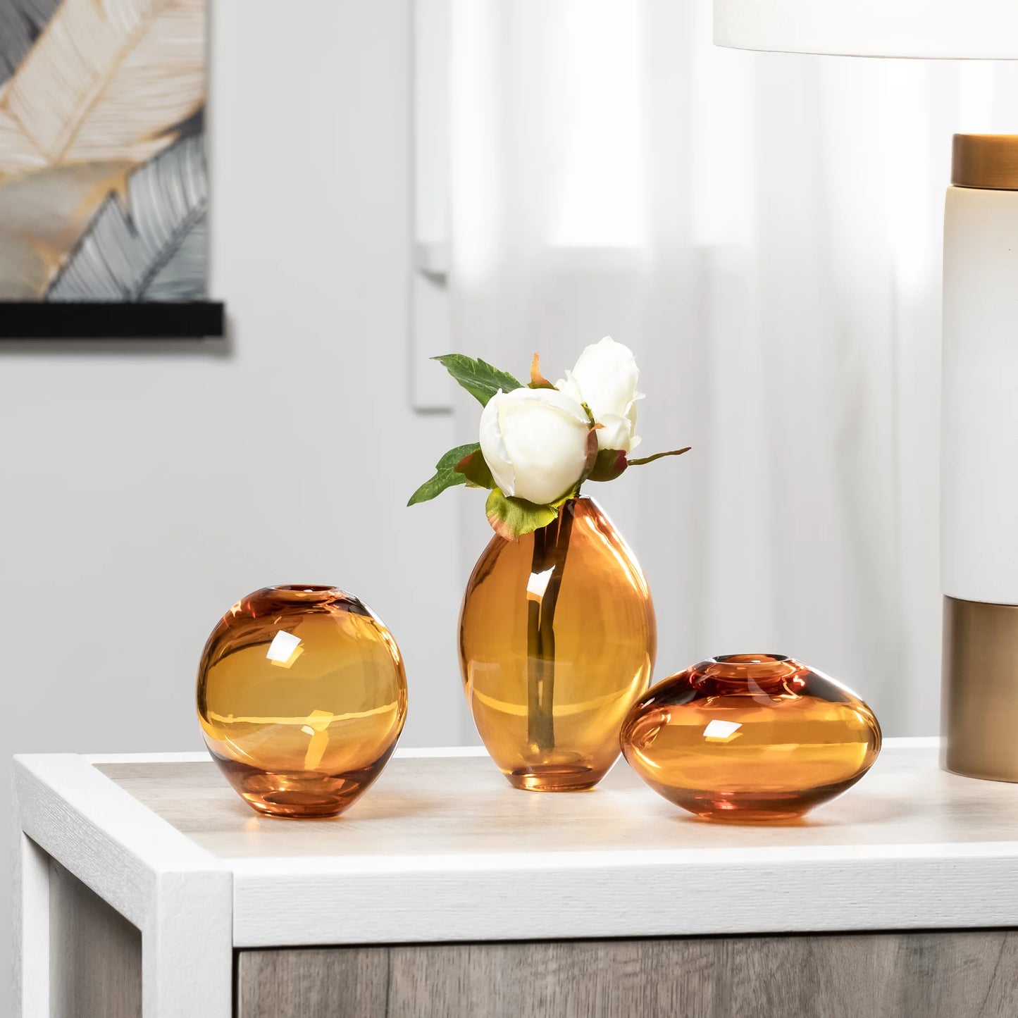 Mini 3 Piece Glass Vase Set