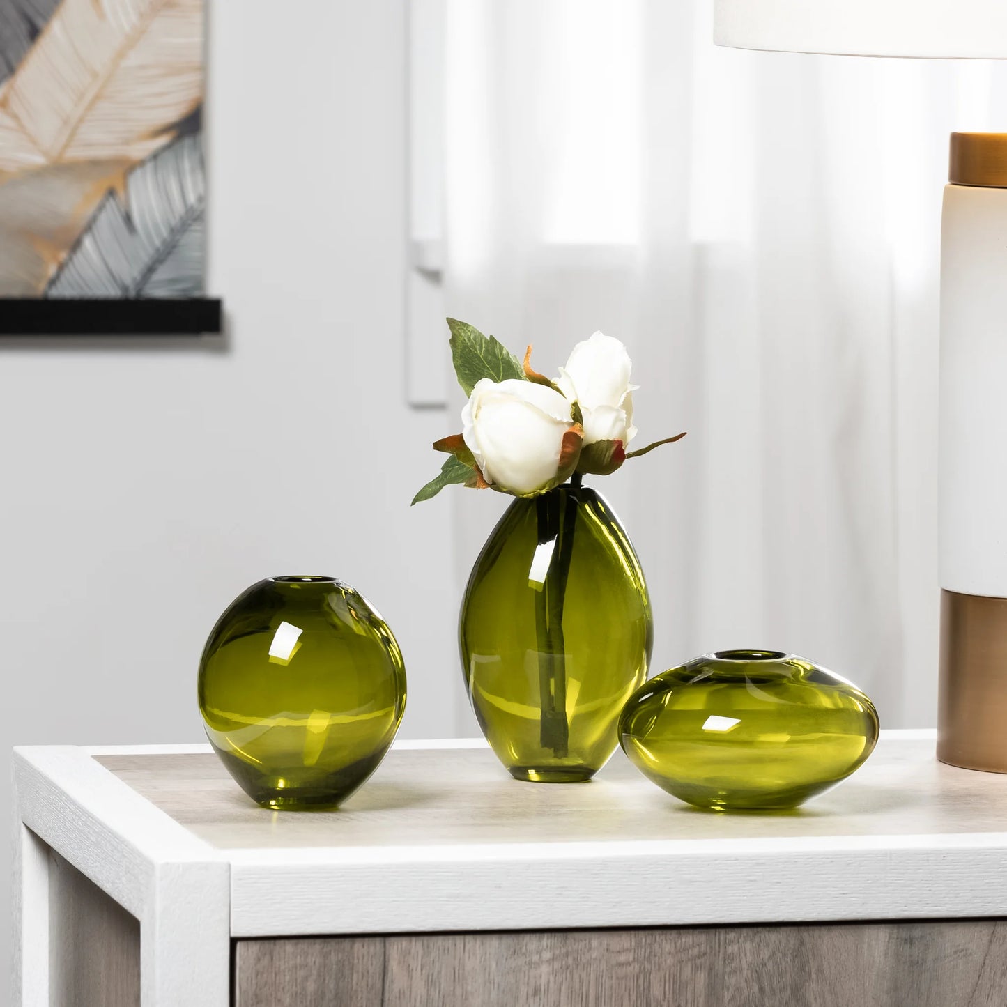 Mini 3 Piece Glass Vase Set