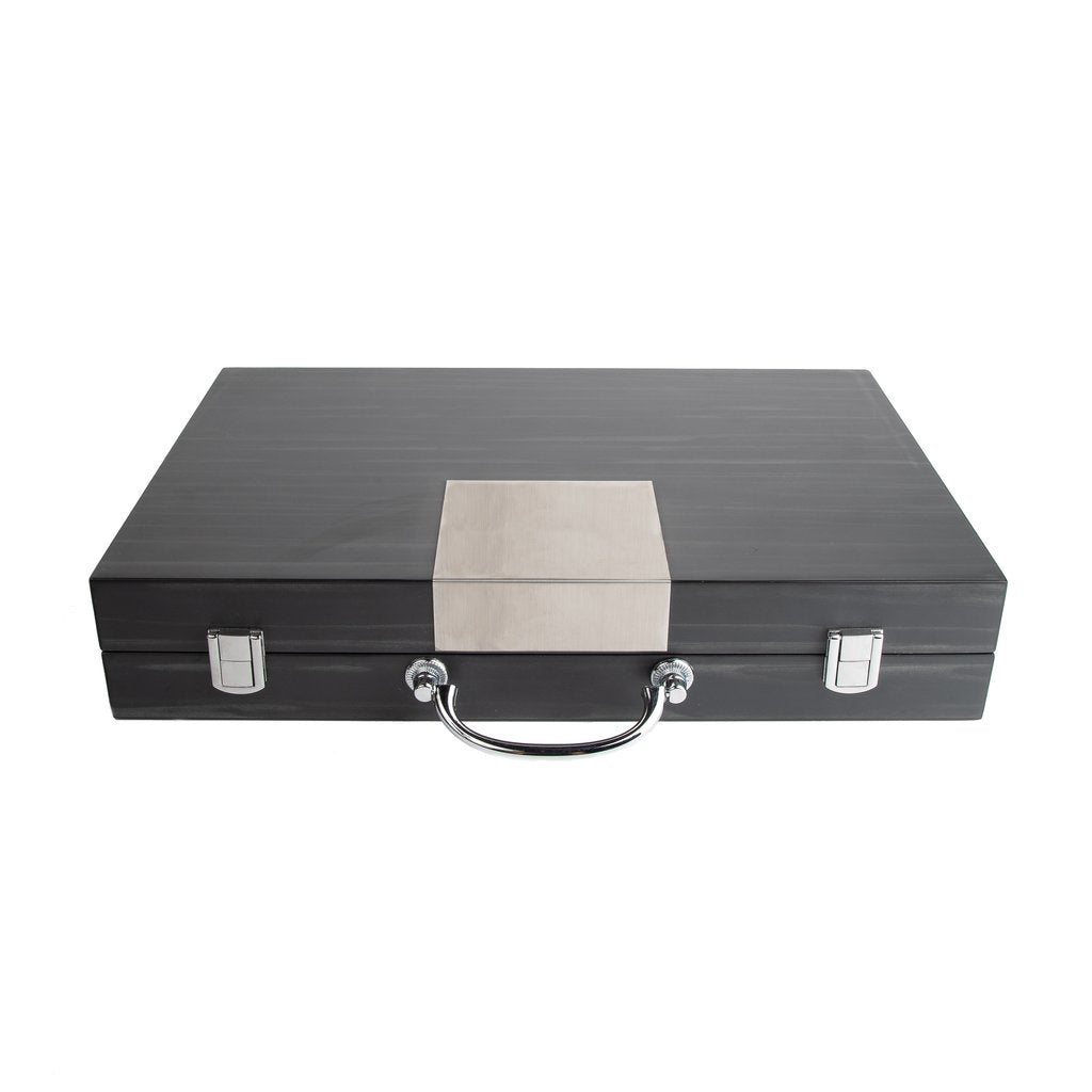 Lacquered Portable Backgammon Set