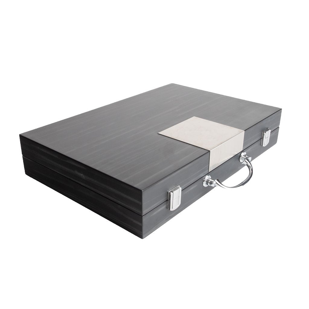 Lacquered Portable Backgammon Set