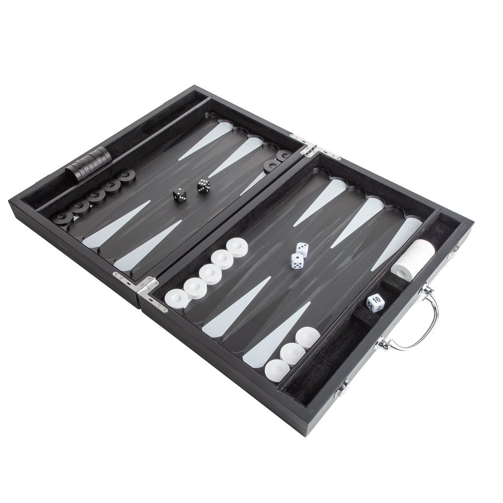 Lacquered Portable Backgammon Set