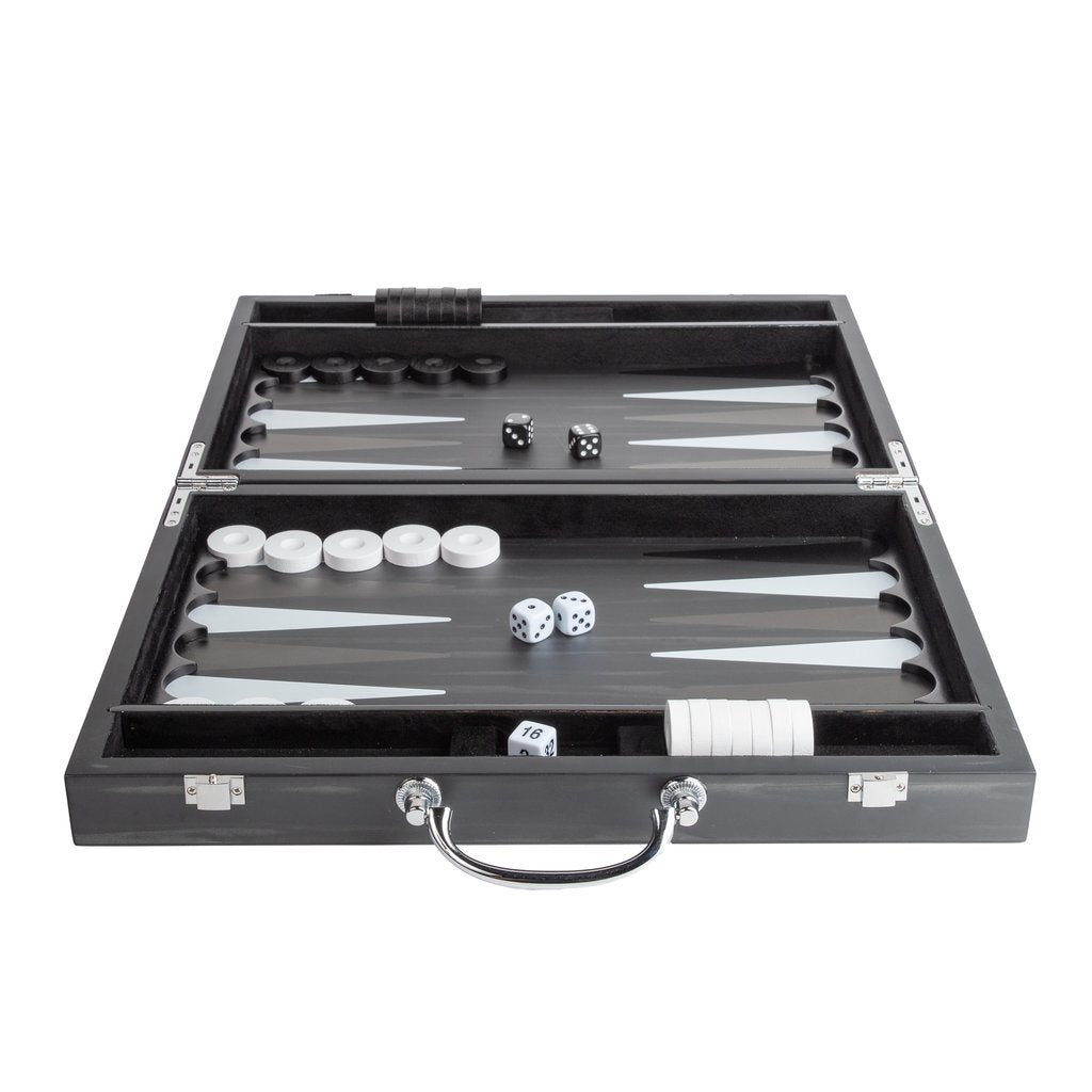 Lacquered Portable Backgammon Set