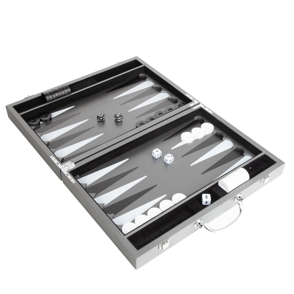 Lacquered Portable Backgammon Set