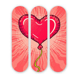 Be mine Helium 3-Set - Acrylic Skate Wall Art